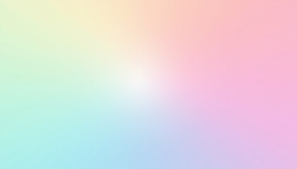 Pastel rainbow gradient with gentle color shifts creates soothing effect