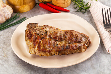 Grilled pork sirloin for dinner