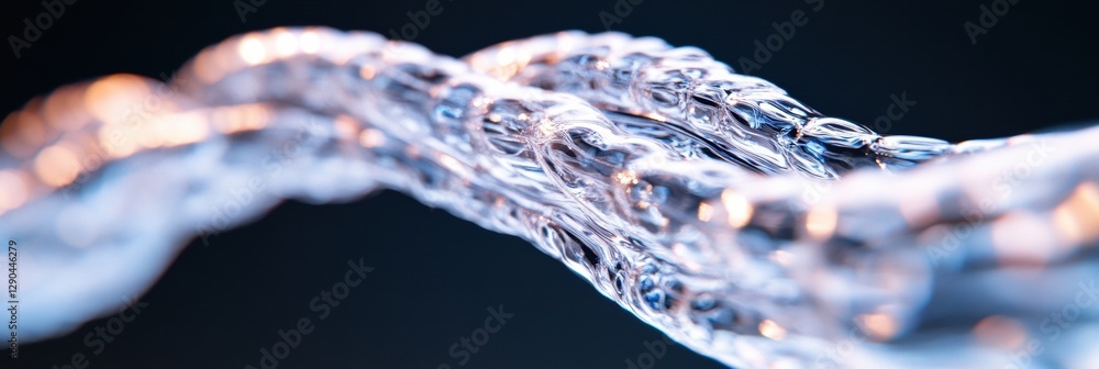 Poster Dynamic Cyber Aesthetic Crystal Waveforms of Data Streams in Dark Space - Network Security Visualization and Digital Transformation for Tech Industry Advancement