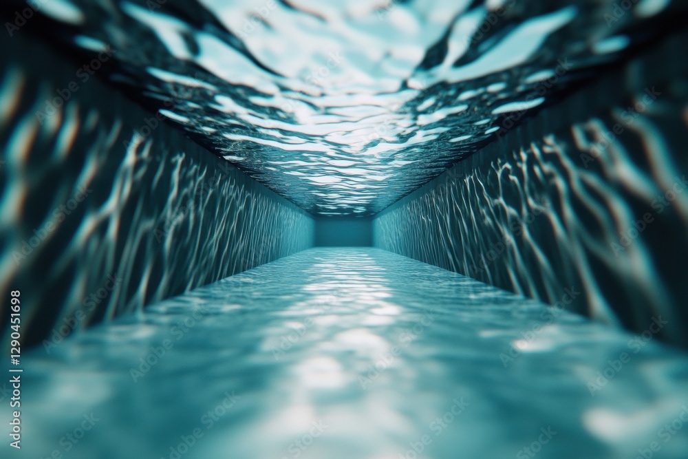Poster Immersive Aquatic Interface Digital Water Simulation in Virtual Environments for Tech and Design Innovation - Enhancing User Experience with Dynamic Fluid Graphics