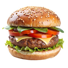 Juicy Cheeseburger: Recipe & Best Burger Spots isolated on transparent background