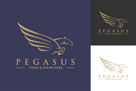 Elegant Abstract Modern Pegasus Logo, Pegasus logo.