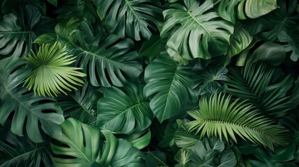 Stunning Tropical Leaf Pattern Background