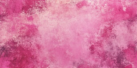 Fototapeta premium Textured pink abstract background with grungy canvas pattern featuring faded spots and subtle variations creating a unique design surface.
