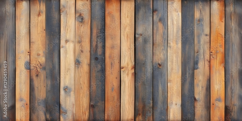 Poster weathered wooden planks creating rustic background texture