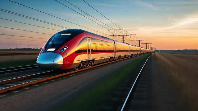 Experience a breathtaking train ride through scenic views at golden hour, highlighting slow travel's allure