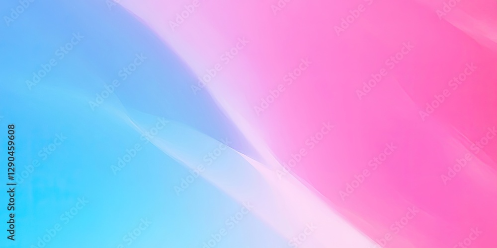 Poster soft gradient background featuring smooth transitions from light blue to vibrant pink, creating a ca
