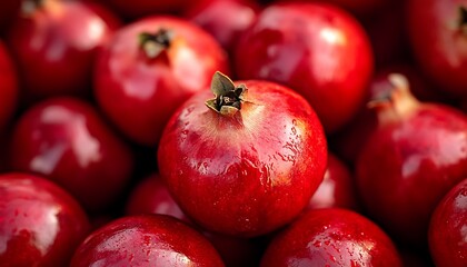 Obraz premium Fresh pomegranates close-up