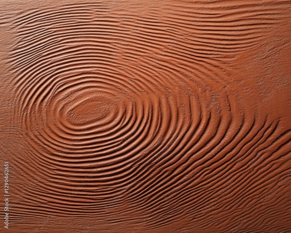 Poster Digital Biometrics Concept Advanced Graphical Fingerprint Interface with Circuit Patterns on Textured Surface - Security Trends in Tech Authentication and Industry Integration