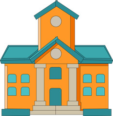 school illustration educational set illustration