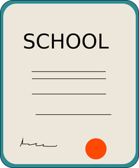 school illustration educational set illustration