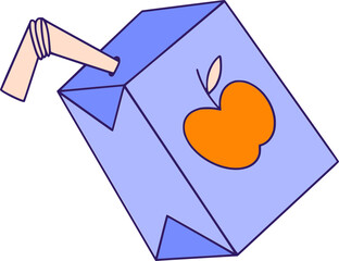 Orange Juice Beach Club Holiday Illustration