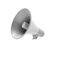 3d megaphone or loudspeaker. Marketing, promotion, announcement or advertising concept. High quality isolated 3d render
