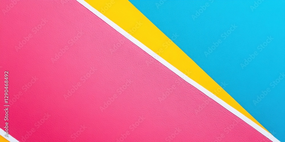 Poster Vibrant Geometric Artwork Dynamic Color Block Design on Textured Canvas - Modern Art Content and Interior Aesthetic Promotion