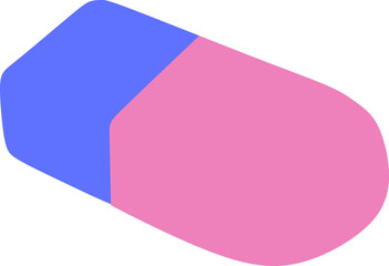 Flat Eraser Illustration