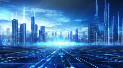 A captivating digital open world abstract background.