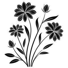 Unique Flower Silhouette Collection