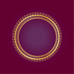vintage background with golden ornament