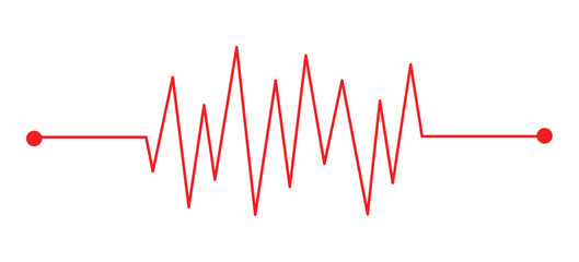 Heart rate icons vector. Pulse, heart rhythm, heartbeat line icon on white background. Vector illustration Heart rate icons vector. Pulse, heart rhythm, heartbeat icon on white background in eps 10.