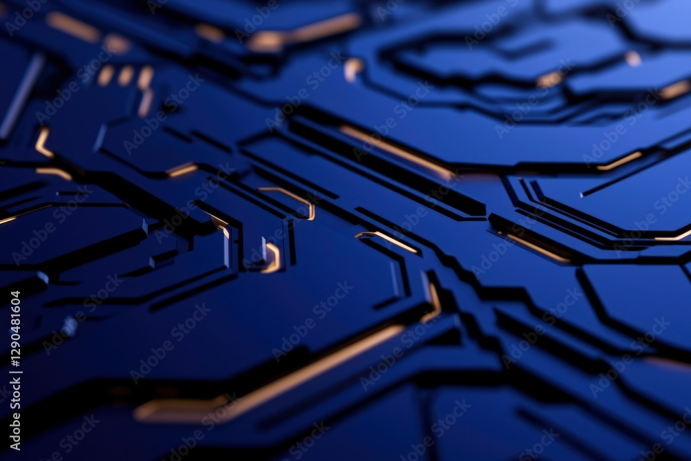 Poster abstract circuit board pattern closeup for technology, engineering, business use