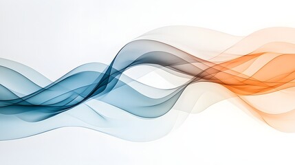 Blue and orange smoke blending together in a beautiful display of color and movement in the air