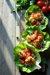 Roasted Cauliflower and Tomato Lettuce Wraps A Vibrant, Healthy, and Delicious Meal