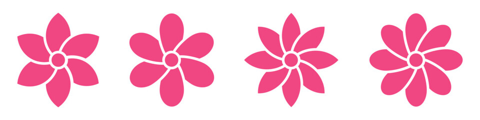 Flowers set Icon vector illustration