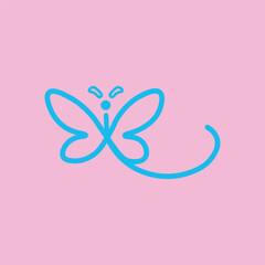Butterfly unique logo.
