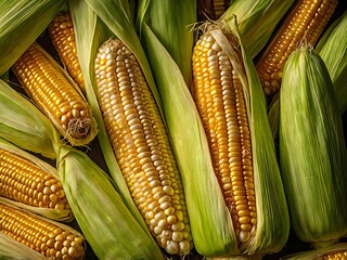 Sweetcorn close up photo background
