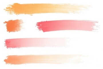 Set of watercolor brush strokes and splashes for design and decoration