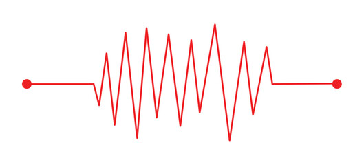 Life line icon vector. Heartbeat line icon. Medetsina sign. Cardiogram line icon, png,sign. Heart pulse silhouette, icon, symbol. Vector illustration in eps10.