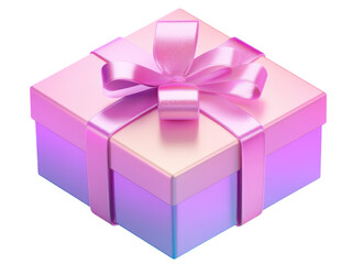 A Stunning Pastel Pink Gift Box with a Delicate Bow  A Delightful Present Ready to be Opened