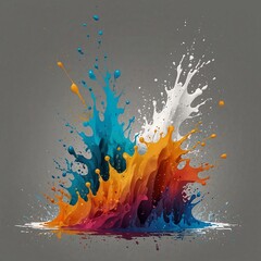 water splash on black background