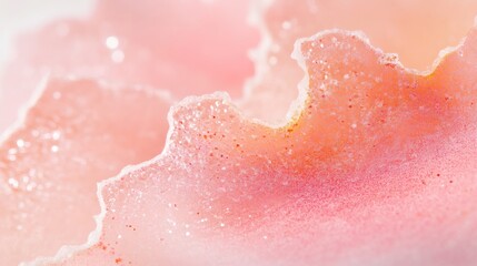 Fototapeta premium Detailed close-up of delicate pink crystal formations showcasing natural beauty and textures in soft lighting