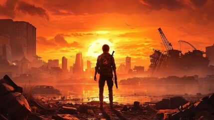 Fototapeta premium A Significant Moment in Game Art 