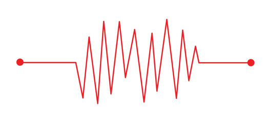 Life line icon vector. Heartbeat line icon. Medetsina sign. Cardiogram line icon, png,sign. Heart pulse silhouette, icon, symbol. Vector illustration in eps10.
