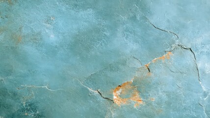 Detailed Teal Blue Stone Texture with Orange Veining