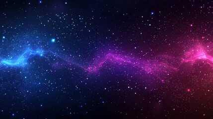 An abstract background featuring a dynamic technology particle design.