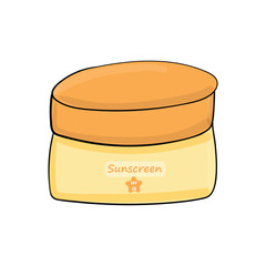sunscreen container