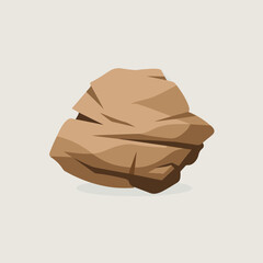 A Flat-Style sandstone on a Plain White Background