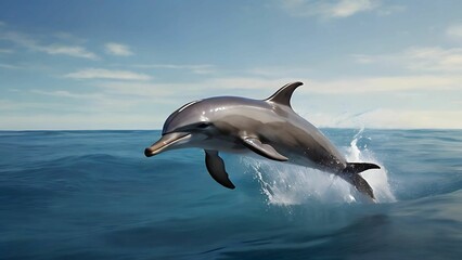 Fototapeta premium Dolphin jump from the water