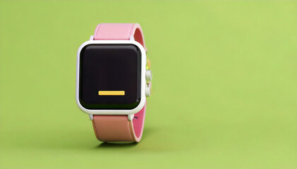 Smartwatch displaying time modern studio product photography minimalist setting close-up view technology trends