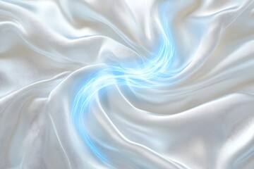 Obraz premium Swirling Ethereal Fabric Abstract Captures Smooth Flowing Motion and Dynamic Curves