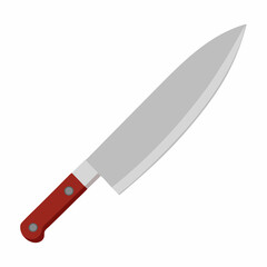 knife on a white background