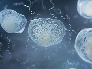 Borrelia burgdorferi – a microaerophilic Gram-negative bacterium with a spirochete shape, 0.3-0.5 µm in diameter and 20-30 µm in length. B. burgdorferi can form biofilms.