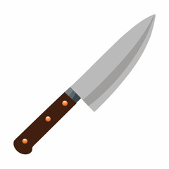 knife on a white background