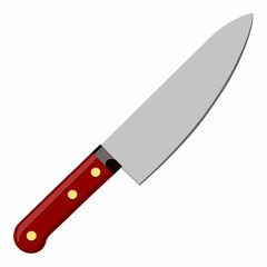 knife on a white background