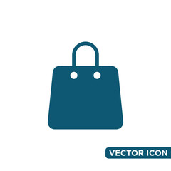 Simple Shopping Bag Icon Design Template 