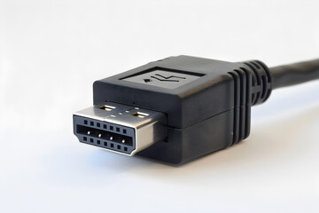 Detailed Illustration of a RJ45 to USB Converter for Technology and Networking