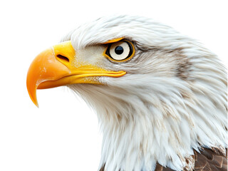 Fototapeta premium Majestic Bald Eagle Portrait: A Close-Up of a North American Icon
